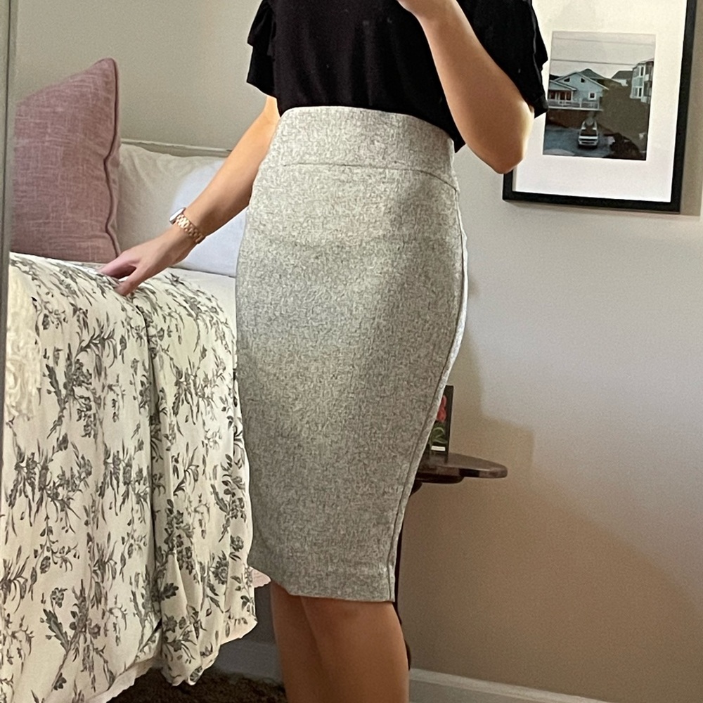 Express Midi Zipper Pencil Skirt